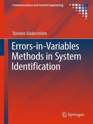 cover image of Errors-in-Variables Methods in System Identification